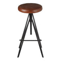 Nandri Round Leather Stool