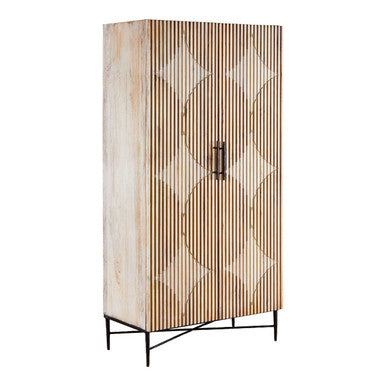 Kyra Iron White Rustic Wardrobe