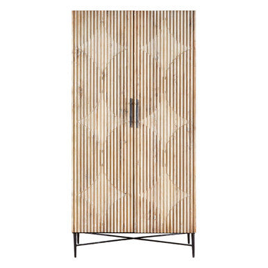 Kyra Iron White Rustic Wardrobe
