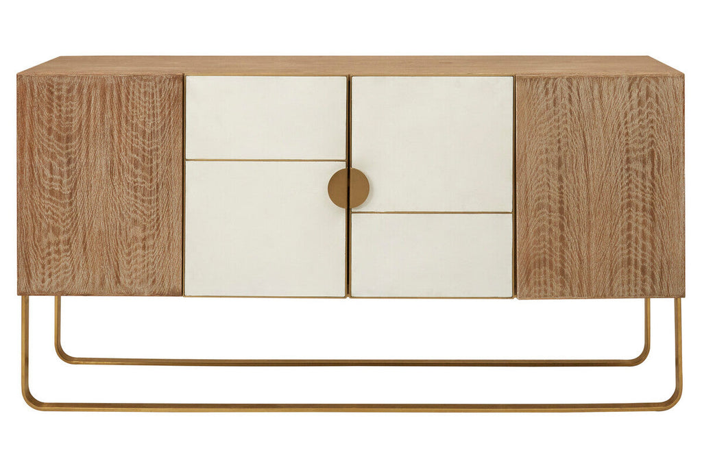 Modica Steel White Contemporary Sideboard
