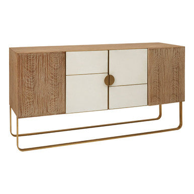 Modica Steel White Contemporary Sideboard