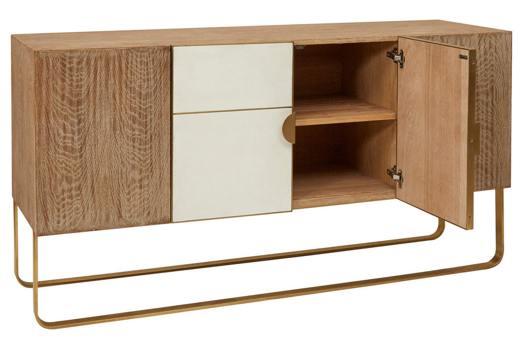 Modica Steel White Contemporary Sideboard