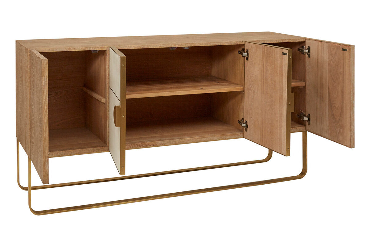 Modica Steel White Contemporary Sideboard
