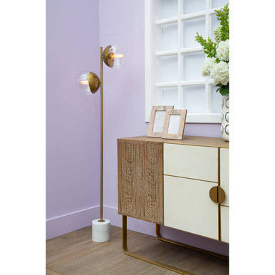 Modica Steel White Contemporary Sideboard