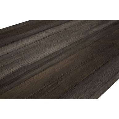 Rustic Oak Rectangular Dining Table With Black Iron Legs, Mason