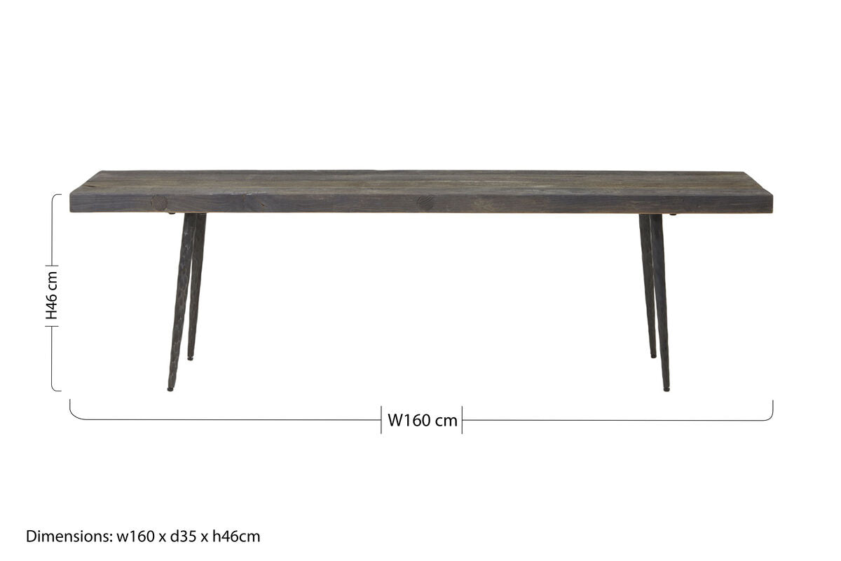 Mason Old Oak Wood Bench