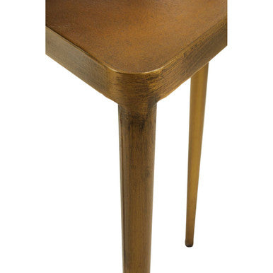 Gold Snug Design Set Of 3 Triangular Nesting Tables, Compo