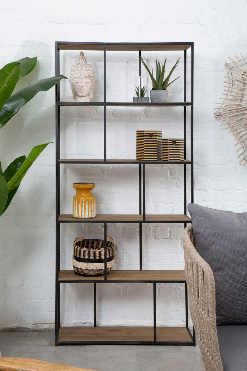 Mason Iron Black Industrial Shelf Unit