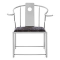 Yasmin Black Velvet & Steel Chair