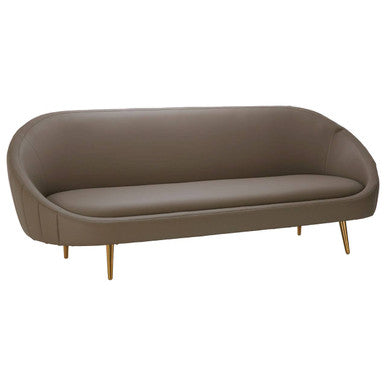 Brown Leather Sofa, Lagero