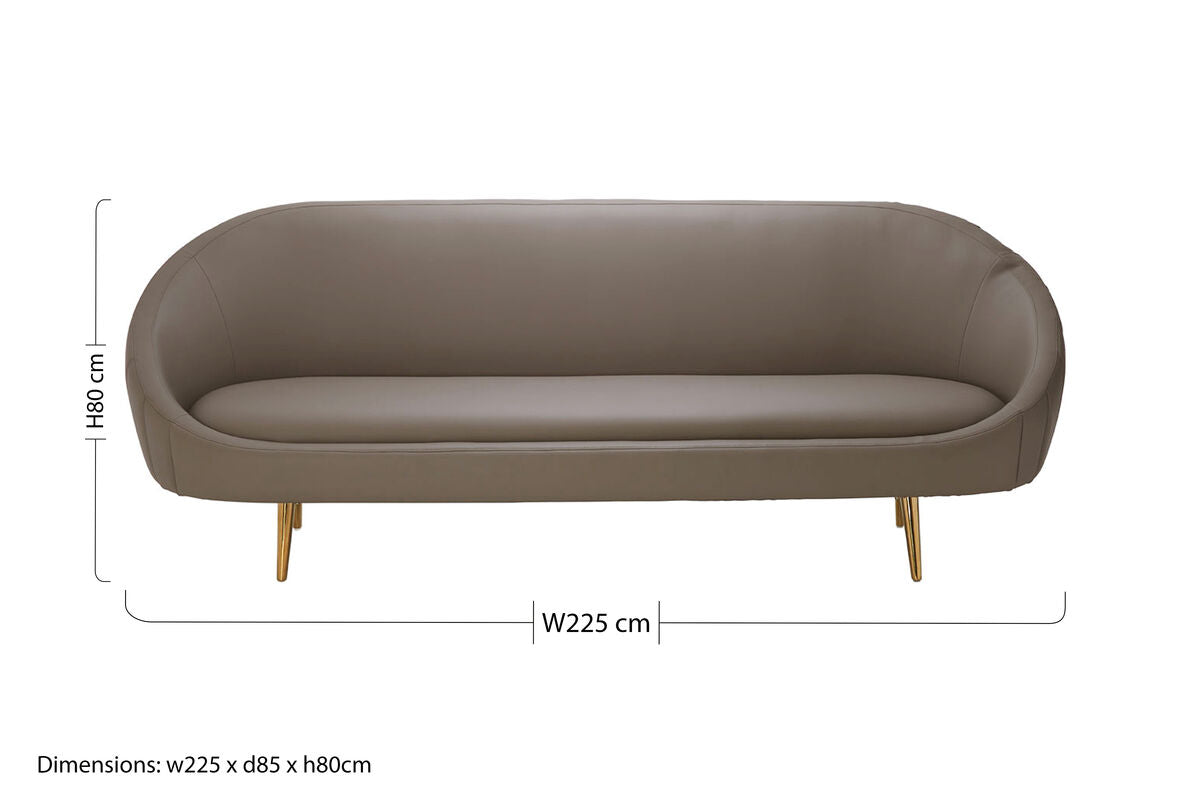 Brown Leather Sofa, Lagero