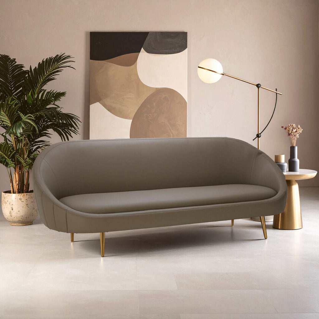 Brown Leather Sofa, Lagero