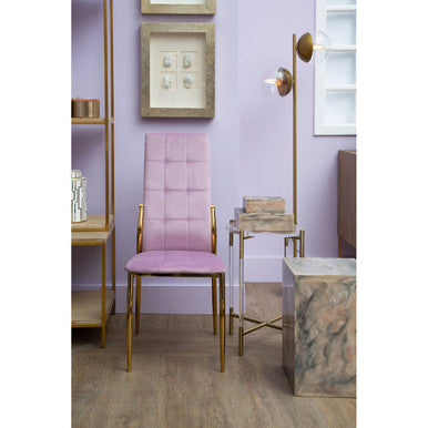 Rosado Marble Side Table & Stool