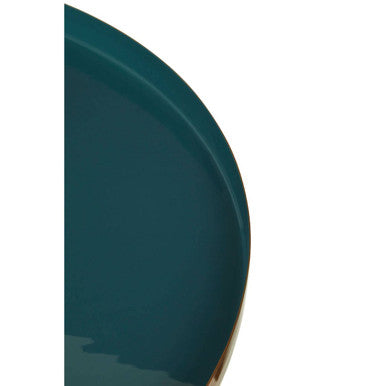 Green & Gold Large Coffee Table With Diesel Green Enamel Top, Enox