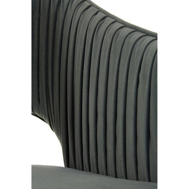 2 Seat Dusky Blue Velvet Sofa, Hendricks