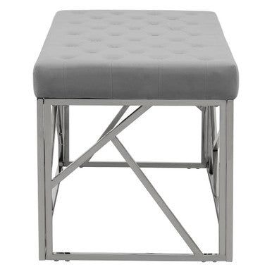 Allure Powder Blue Geometric Bench