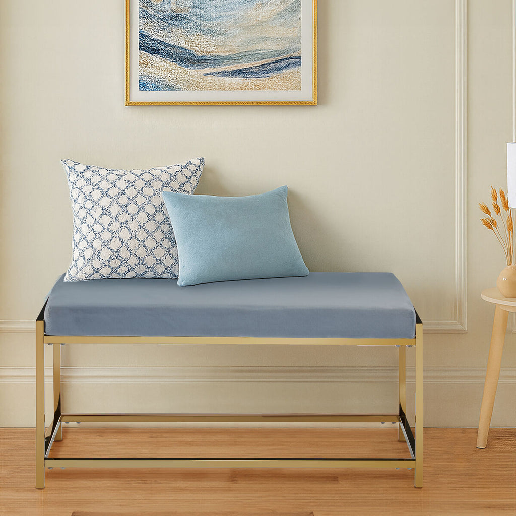 Allure Gold & Powder Blue Bench
