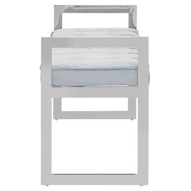 Allure Powder Blue & Silver Bench