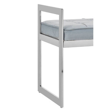 Allure Powder Blue & Silver Bench