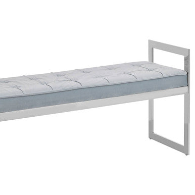 Allure Powder Blue & Silver Bench
