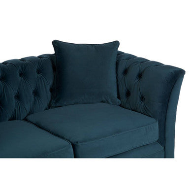 2 Seat Midnight Velvet Sofa, Sabrina