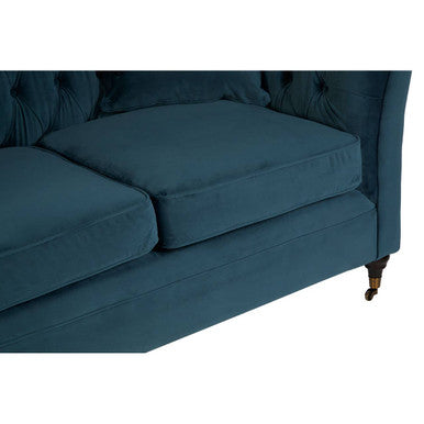 2 Seat Midnight Velvet Sofa, Sabrina