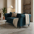 2 Seat Midnight Velvet Sofa, Sabrina