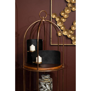 Horizon 3 Tier Small Cage Design Shelf Unit