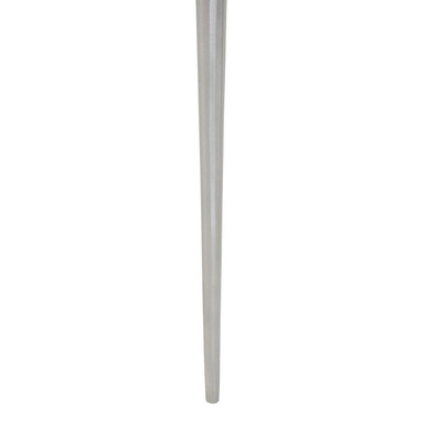 Natural Acacia Wood Slice Side Table With Silver Metal Centre & Aluminium Legs, Almora