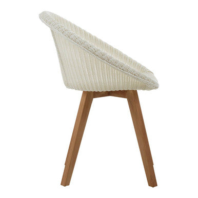 Lovina White Rattan Dining Chair