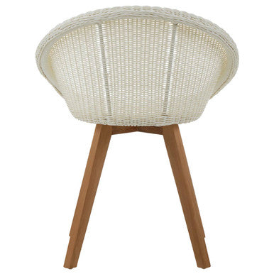 Lovina White Rattan Dining Chair