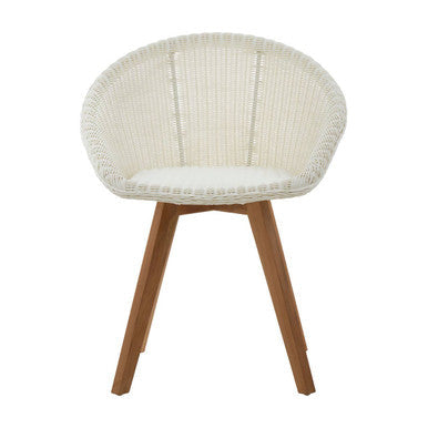 Lovina White Rattan Dining Chair