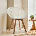 Lovina White Rattan Dining Chair