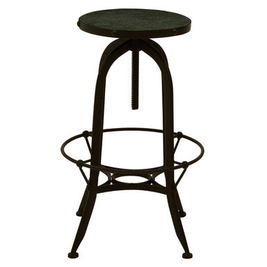 Vasco Black & Green Bar Stool