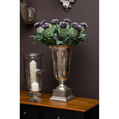 Kensington Townhouse Small Silver Fluted Vase