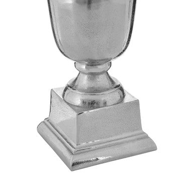 Kensington Townhouse Small Silver Fluted Vase