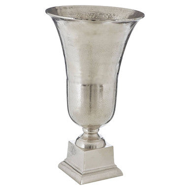 Kensington Townhouse Large Silver Fluted Vase