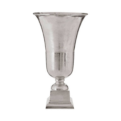 Kensington Townhouse Large Silver Fluted Vase