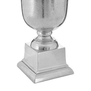 Kensington Townhouse Large Silver Fluted Vase
