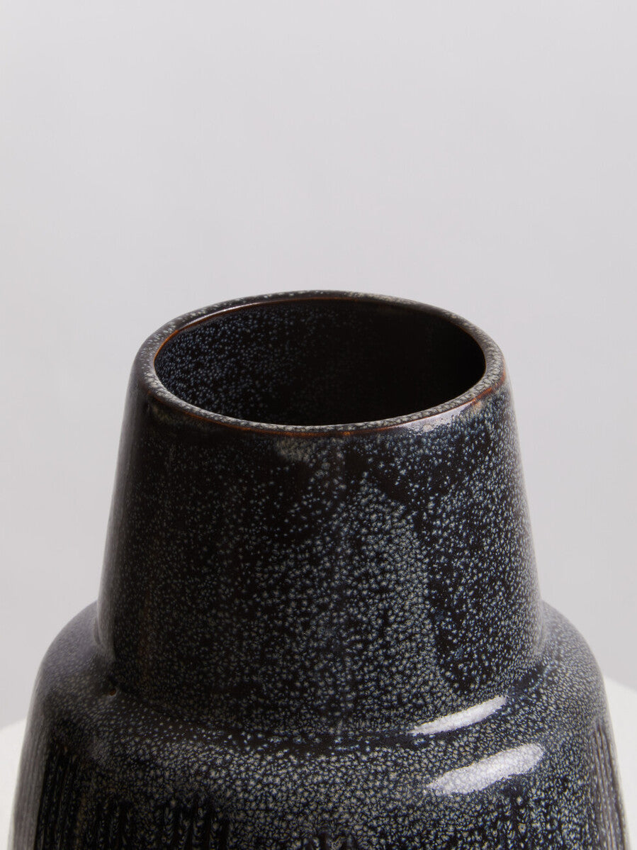Kondo Large Ceramic Black Vase