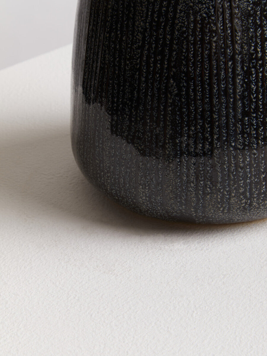 Kondo Large Ceramic Black Vase