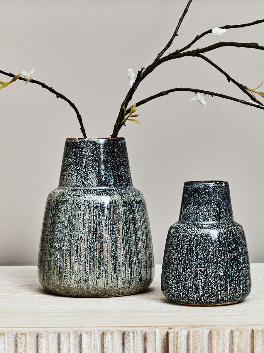 Kondo Large Ceramic Black Vase