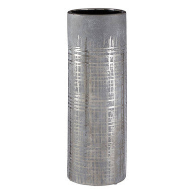 Embra Large Flower Ceramic Grey Contemporary Vase