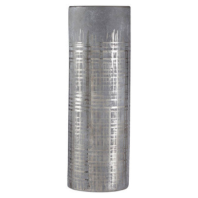 Embra Large Flower Ceramic Grey Contemporary Vase
