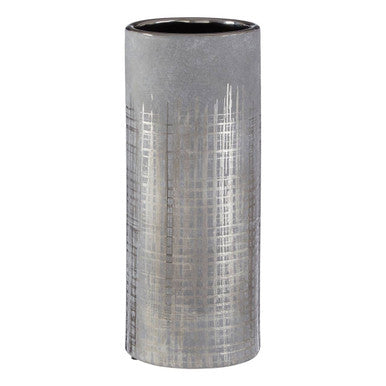 Embra Small Flower Ceramic Grey Contemporary Vase