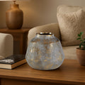 Orvena Small Grey & Gold Ceramic Vase