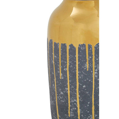 Cyrus Grey & Gold Large Vase
