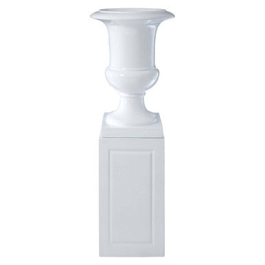 Josten White Plant Pot With Pillar