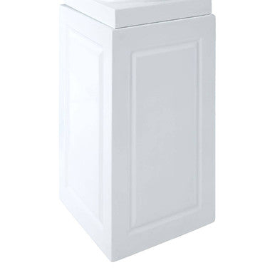 Josten White Plant Pot With Pillar