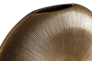 Estrella Small Gold Round Vase